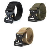 Maxbell Webbing Belt Adjustable Activities Work Heavy Duty Quick Release Buckle Belt Black