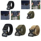 Maxbell Webbing Belt Adjustable Activities Work Heavy Duty Quick Release Buckle Belt Black