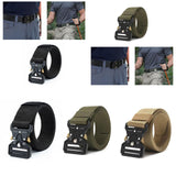 Maxbell Webbing Belt Adjustable Activities Work Heavy Duty Quick Release Buckle Belt Black