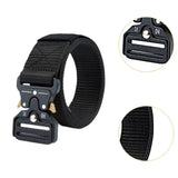 Maxbell Webbing Belt Adjustable Activities Work Heavy Duty Quick Release Buckle Belt Black