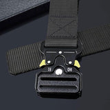 Maxbell Webbing Belt Adjustable Activities Work Heavy Duty Quick Release Buckle Belt Black