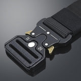 Maxbell Webbing Belt Adjustable Activities Work Heavy Duty Quick Release Buckle Belt Black