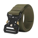 Maxbell Webbing Belt Adjustable Activities Work Heavy Duty Quick Release Buckle Belt Green