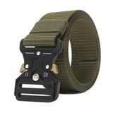 Maxbell Webbing Belt Adjustable Activities Work Heavy Duty Quick Release Buckle Belt Green