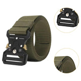 Maxbell Webbing Belt Adjustable Activities Work Heavy Duty Quick Release Buckle Belt Green