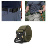 Maxbell Webbing Belt Adjustable Activities Work Heavy Duty Quick Release Buckle Belt Green