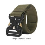 Maxbell Webbing Belt Adjustable Activities Work Heavy Duty Quick Release Buckle Belt Green