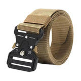 Maxbell Webbing Belt Adjustable Activities Work Heavy Duty Quick Release Buckle Belt Khaki