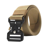 Maxbell Webbing Belt Adjustable Activities Work Heavy Duty Quick Release Buckle Belt Khaki