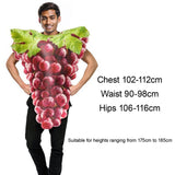 Maxbell Grape Costume Props Fruit Outfit for Themed Party Music Festivals Gatherings