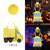 Maxbell Halloween Dump Truck Costume with Hat for Role Playing Kindergarten Birthday S M
