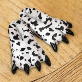 Maxbell Paw Slippers Ladies Anti Skid Sole Novelty Casual Cozy Plush Animal Slippers A