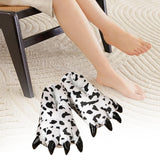 Maxbell Paw Slippers Ladies Anti Skid Sole Novelty Casual Cozy Plush Animal Slippers A