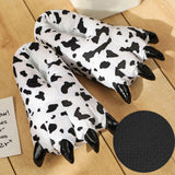 Maxbell Paw Slippers Ladies Anti Skid Sole Novelty Casual Cozy Plush Animal Slippers A