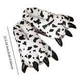 Maxbell Paw Slippers Ladies Anti Skid Sole Novelty Casual Cozy Plush Animal Slippers A
