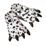 Maxbell Paw Slippers Ladies Anti Skid Sole Novelty Casual Cozy Plush Animal Slippers A