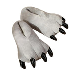 Maxbell Paw Slippers Ladies Anti Skid Sole Novelty Casual Cozy Plush Animal Slippers B