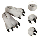 Maxbell Paw Slippers Ladies Anti Skid Sole Novelty Casual Cozy Plush Animal Slippers B