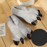 Maxbell Paw Slippers Ladies Anti Skid Sole Novelty Casual Cozy Plush Animal Slippers B