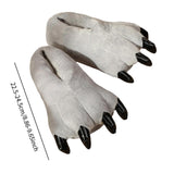 Maxbell Paw Slippers Ladies Anti Skid Sole Novelty Casual Cozy Plush Animal Slippers B