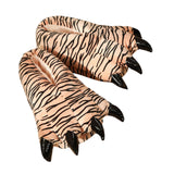 Maxbell Paw Slippers Ladies Anti Skid Sole Novelty Casual Cozy Plush Animal Slippers C