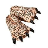 Maxbell Paw Slippers Ladies Anti Skid Sole Novelty Casual Cozy Plush Animal Slippers C