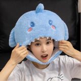 Maxbell Comfortable Plush Shark Hat Cap for Halloween Birthday Party Masquerade Ball