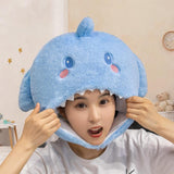 Maxbell Comfortable Plush Shark Hat Cap for Halloween Birthday Party Masquerade Ball