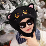 Maxbell Cat Plush Animal Hat Novelty Women Headgear Hood for Dress up Selfie Cosplay
