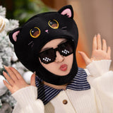 Maxbell Cat Plush Animal Hat Novelty Women Headgear Hood for Dress up Selfie Cosplay