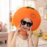 Maxbell Persimmon Hat Comfortable Cartoon Plush Hat for Role Playing Cosplay Festive