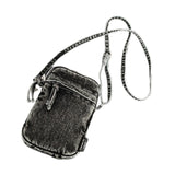 Maxbell Denim Crossbody Bag Gift Daily Use Stylish Phone Bags for Women Travel Girls Black