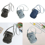 Maxbell Denim Crossbody Bag Gift Daily Use Stylish Phone Bags for Women Travel Girls Black