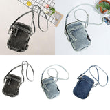 Maxbell Denim Crossbody Bag Gift Daily Use Stylish Phone Bags for Women Travel Girls Black