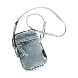 Maxbell Denim Crossbody Bag Gift Daily Use Stylish Phone Bags for Women Travel Girls Light Blue