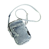 Maxbell Denim Crossbody Bag Gift Daily Use Stylish Phone Bags for Women Travel Girls Light Blue