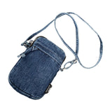 Maxbell Denim Crossbody Bag Gift Daily Use Stylish Phone Bags for Women Travel Girls Dark Blue