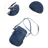 Maxbell Denim Crossbody Bag Gift Daily Use Stylish Phone Bags for Women Travel Girls Dark Blue