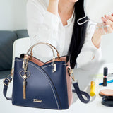 Maxbell Women Shoulder Bag Satchel Pouch Trendy Travel Tote for Travel Holiday Party Blue