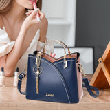 Maxbell Women Shoulder Bag Satchel Pouch Trendy Travel Tote for Travel Holiday Party Blue