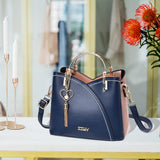 Maxbell Women Shoulder Bag Satchel Pouch Trendy Travel Tote for Travel Holiday Party Blue