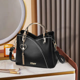 Maxbell Women Shoulder Bag Satchel Pouch Trendy Travel Tote for Travel Holiday Party Black