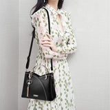 Maxbell Women Shoulder Bag Satchel Pouch Trendy Travel Tote for Travel Holiday Party Black