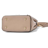 Maxbell Women Shoulder Bag Satchel Pouch Trendy Travel Tote for Travel Holiday Party White And Khaki