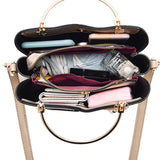 Maxbell Women Shoulder Bag Satchel Pouch Trendy Travel Tote for Travel Holiday Party White And Khaki