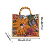 Maxbell Women Top Handle Bag Sequins Summer Beach Bag for Holiday Shopping Commuting Orange