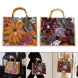 Maxbell Women Top Handle Bag Sequins Summer Beach Bag for Holiday Shopping Commuting Orange