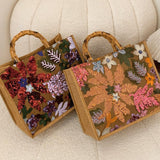 Maxbell Women Top Handle Bag Sequins Summer Beach Bag for Holiday Shopping Commuting Orange