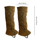 Maxbell Pirate Boot Cover Halloween Knight Warrior Cosplay Trendy Bandage Boots Case