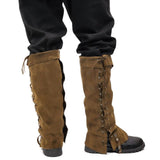 Maxbell Pirate Boot Cover Halloween Knight Warrior Cosplay Trendy Bandage Boots Case